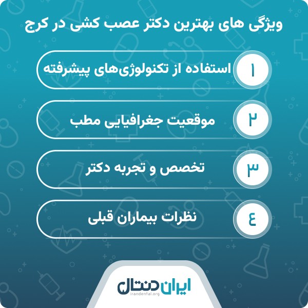 روش های شناخت بهترین دکتر عصب کشی در کرج