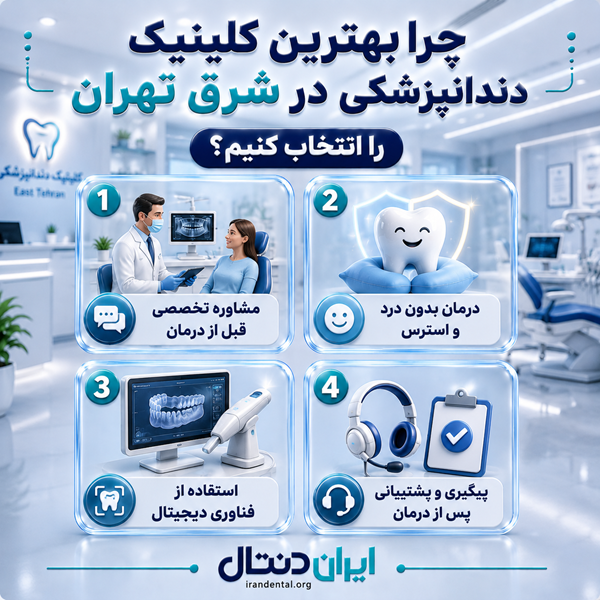 بهترین کلینیک دندانپزشکی در شرق تهران