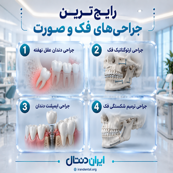 رایج ترین جراحی های فک و صورت