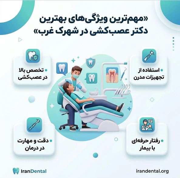 ویژگی های بهترین دکتر عصب کشی در شهرک غرب
