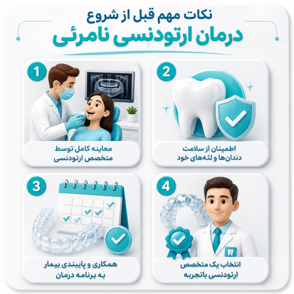 نکات مهم قبل از درمان ارتودنسی نامرئی