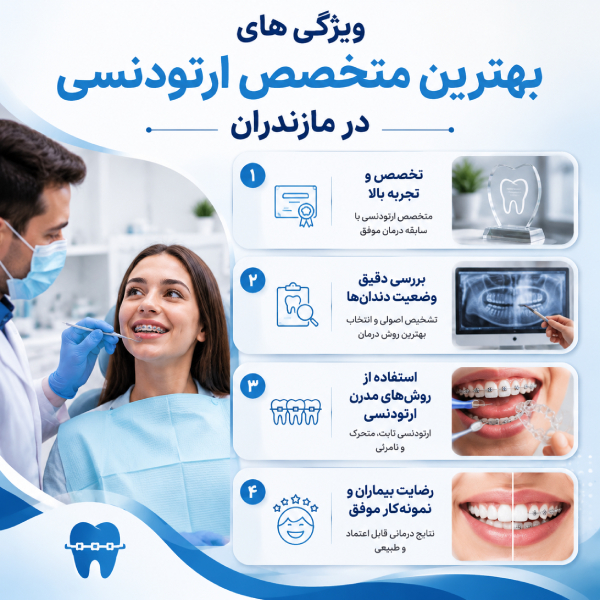 ویژگی های بهترین متخصص ارتودنسی در مازندران