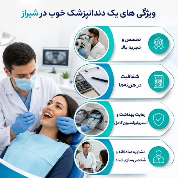 ویژگی های یک دندانپزشک خوب در شیراز