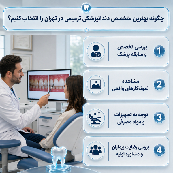 چگونه بهترین متخصص دندانپزشکی ترمیمی و زیبایی در تهران را انتخاب کنیم؟